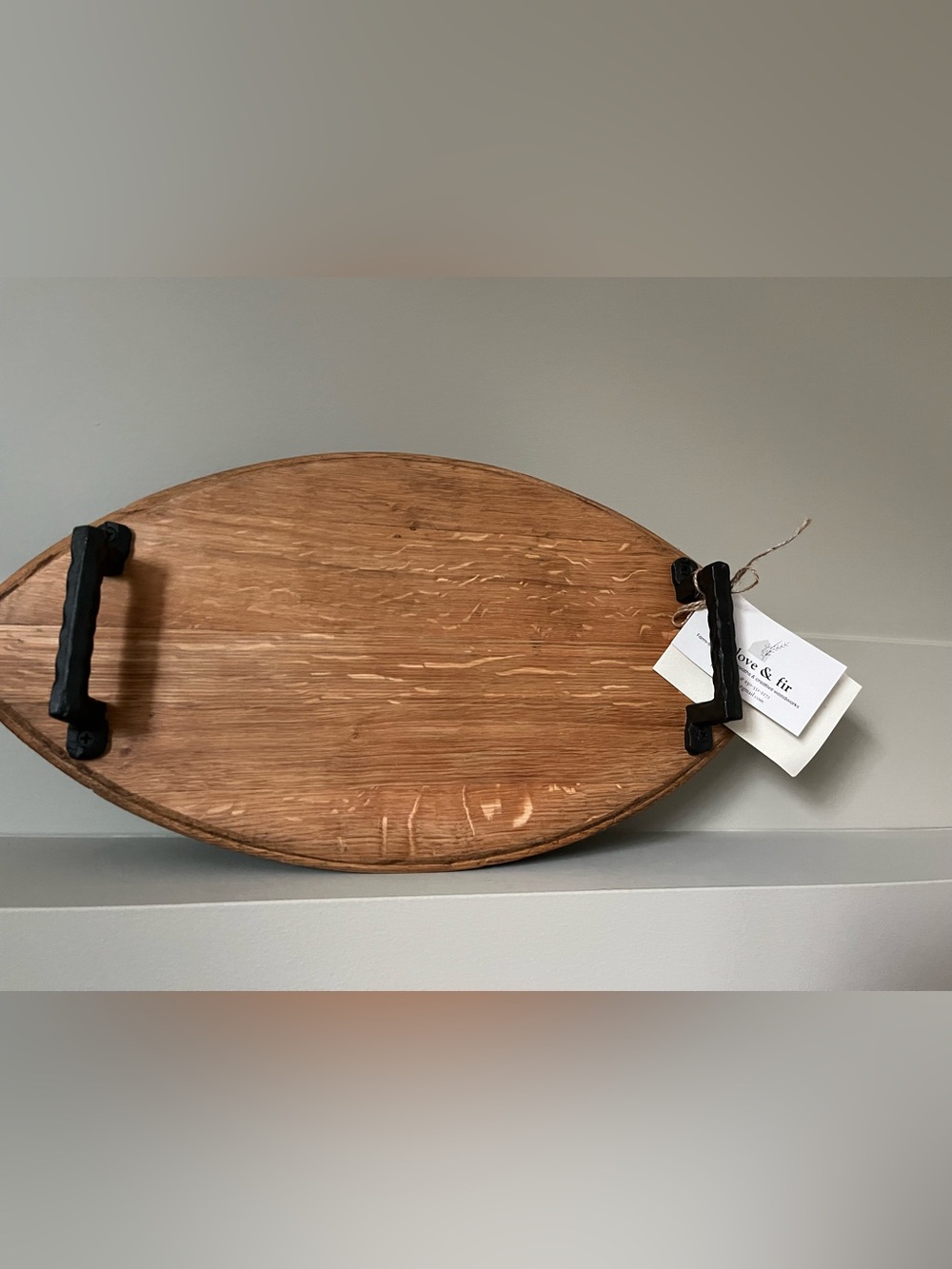 The Foxglove & Fir Reclaimed Oak Charcuterie Serving Platter